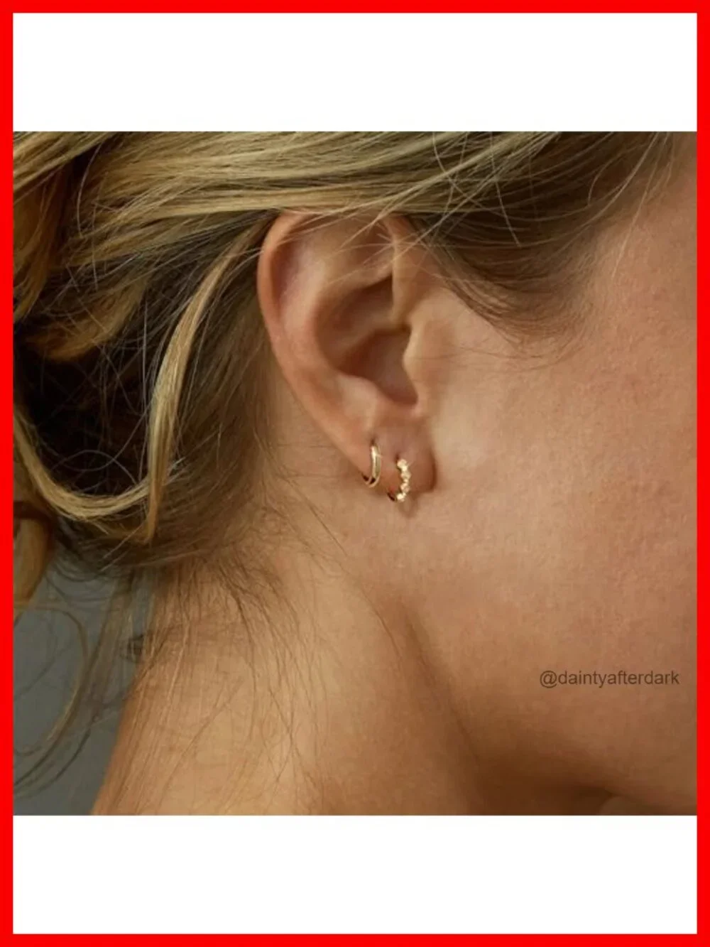 3-Pair Gold Huggie Hoop Earrings Set - Hypoallergenic CZ Stud Dangle for Women